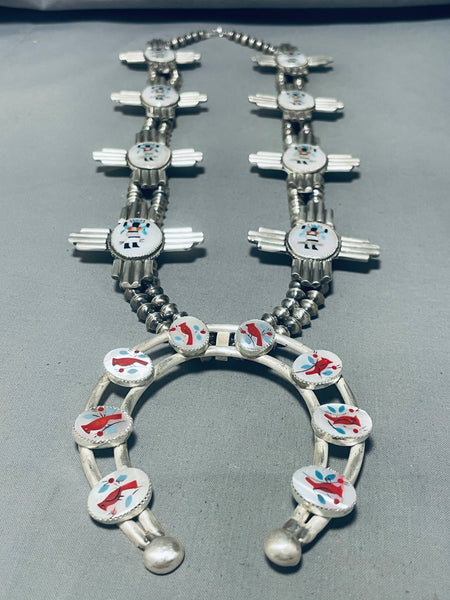 Zia Cardinals Native American Navajo Turquoise Inlay