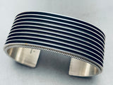 Contemporist Vintage Native American Navajo Sterling All Silver Bracelet Cuff-Nativo Arts