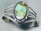 Special Native American Navajo Royston Turquoise Sterling Silver Bracelet-Nativo Arts