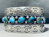 Edsitty Family Native American Navajo Turquoise Sterling Silver Bracelet-Nativo Arts