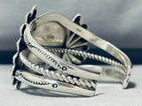 Ladybug!!!!!!! Vintage Native American Navajo Sterling Silver Flank Bracelet-Nativo Arts