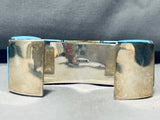Most Intricate Vintage Southwest Turquoise Inlay Sterling Bracelet-Nativo Arts