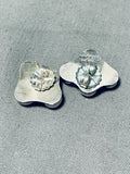 Rocki Gorman Vintage Coral Sterling Silver Earrings-Nativo Arts