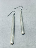 Elegant Vintage Native American Navajo Sterling Silver Earrings-Nativo Arts