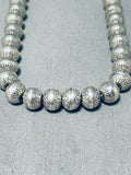 Elegant Vintage Native American Navajo Sterling Silver Necklace-Nativo Arts