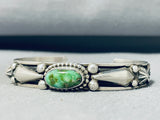 Important Vintage Native American Navajo Al Jake Damale Turquoise Sterling Silver Bracelet-Nativo Arts