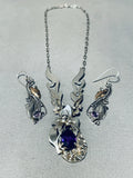 Fritson Toledo Vintage Native American Navajo Amethyst Sterling Silver Necklace-Nativo Arts