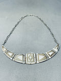 Gasp! Vintage Native American Zuni Sterling Silver Necklace-Nativo Arts
