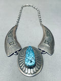 One Of The Finest Ever Necklace Vintage Native American Navajo Sterling Silver Necklace-Nativo Arts
