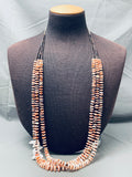 Polar Bears Vintage Santo Domingo Shell Heishi Necklace-Nativo Arts
