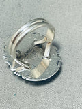 Incredible Vintage Native American Navajo Royston Turquoise Sterling Silver Ring-Nativo Arts