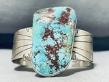 Red #8 Mine Turquoise!! Vvery Rare Vintage Native American Navajo Sterling Silver Bracelet-Nativo Arts