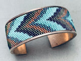 One Of The Most Detailed Ever Vintage Southwest Bead Sterling Silver Bracelet-Nativo Arts