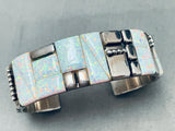 The Best 6 Inch Wrist Vintage Native American Navajo Opal Sterling Silver Bracelet-Nativo Arts
