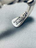 Important Orville Tsinnie Vintage Native American Navajo Sterling Silver Rope Bracelet-Nativo Arts