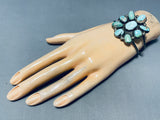 Outstanding Vintage Native American Hopi Turquoise Sterling Silver Bracelet-Nativo Arts
