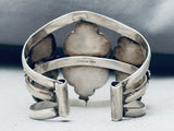 Colossal Vintage Native American Navajo Turquoise Lapis Sterling Silver Bracelet-Nativo Arts