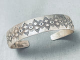 Vintage Native American Navajo Sterling Silver Bracelet
