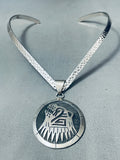 One Of The Best Vintage Native American Hopi Channel Sterling Silver Necklace-Nativo Arts