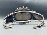 Rare Vintage Native American Zuni Teardrop Cluster Turquoise Sterling Silver Bracelet-Nativo Arts