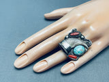 The Best Vintage Native American Navajo Turquoise Sterling Silver Ring Old-Nativo Arts