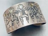 Detailed Vintage Southwest Sterling Silver Bracelet