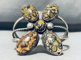 Best Leopard Jasper Vintage Native American Navajo Sterling Silver Bracelet-Nativo Arts