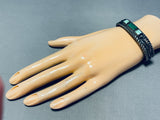 Early 1900's!!!!! Vintage Native American Navajo Cerrillos Turquoise Bracelet Cuff-Nativo Arts