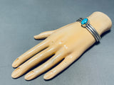 Glorious Vintage Native American Navajo Bisbee Turquoise Sterling Silver Bracelet-Nativo Arts