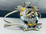Such Detail! Vintage Southwestern Tortoise Sterling Silver Bracelet-Nativo Arts