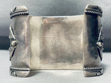 8' Wrist Large 156 Gram Eight Inch Vintage Native American Navajo Sterling Silver Bracelet-Nativo Arts