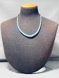 Native American Rare Vintage Santo Domingo Handcut Turquoise Pipestone Necklace-Nativo Arts