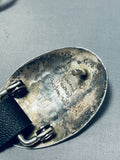 Superior Vintage Native American Navajo Signed Sterling Silver Concho Belt-Nativo Arts