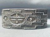 Aj Bowman Magnificent Vintage Native American Navajo Sterling Silver Bracelet