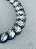 Unique Native American Navajo Sterling Silver Handstamped Signed Bracelet-Nativo Arts