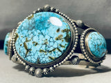 One Of The Best Ever Vintage Native American Navajo Spiderweb Turquoise Sterling Silver Bracelet-Nativo Arts