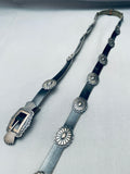 Anito Ohlingues Vintage Native American Navajo Sterling Silver Hand Tooled Concho Belt-Nativo Arts