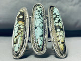 One Of The Finest Vintage Native American Navajo Spiderweb Turquoise Sterling Silver Bracelet-Nativo Arts