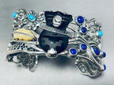 Pottery Lovevintage Sterling Silver Turquoise Lapis Bracelet Cuff-Nativo Arts