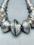 367 Grams!! Vintage Native American Navajo Coins Heavy Hand Tooled Necklace-Nativo Arts