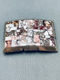 The Best Vintage Native American Navajo White Agate Sterling Silver Buckle-Nativo Arts