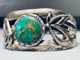 Royston Florals Vintage Native American Navajo Turquoise Sterling Silver Bracelet-Nativo Arts