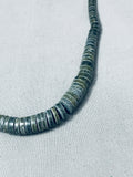 Breathtaking Vintage Native American Santo Domingo Sterling Silver Necklace