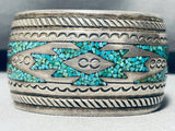Rare Early Hallmark!! Thomas Singer Vintage Native American Navajo Turquoise Bracelet-Nativo Arts