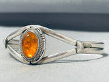 One Of A Kind Cherokee Ancient Tree Sap Sterling Silver Bracelet-Nativo Arts