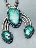 Longer Rare Vintage Native American Navajo Royston Turquoise Sterling Silver Necklace4999.95-Nativo Arts