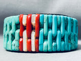 7-inch Wrist Best Southwest Turquoise Inlay Sterling Silver Bracelet