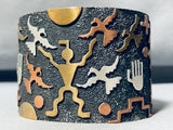 The Best Vintage Santo Domingo Sterling Silver Copper Gold Bracelet-Nativo Arts