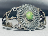 Early Vintage Native American Navajo Cerrillos Turquoise Sterling Silver Bracelet-Nativo Arts