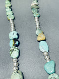 Spectacular Native American Navajo Royston Turquoise Sterling Silver Butterfly Necklace-Nativo Arts